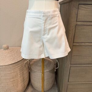 Banana Republic The Avalon White Shorts Cotton/Spandex Size 10